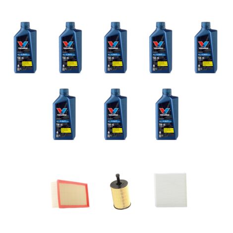 Kit tagliando 3 FILTRI e 8L OLIO compatibile con Audi A4 (B6,B7) 3.2 FSI 188kw dal 2004 al 2008