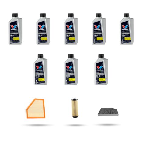 Kit tagliando 3 FILTRI e 8L OLIO compatibile con Bmw serie 4 (G22,G23 G80) M440i Hybrid 285kw dal 2020
