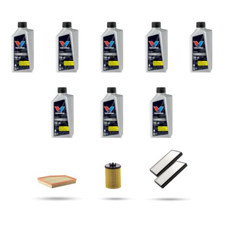 Kit tagliando 3 FILTRI e 8L OLIO compatibile con Bmw serie 6 (E63,E64) 650Ci 270kw dal 2005