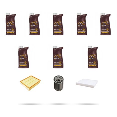 Kit tagliando 3 FILTRI e 8L OLIO compatibile con Isuzu D-Max 2.5 Turbodiesel 100kw dal 2006