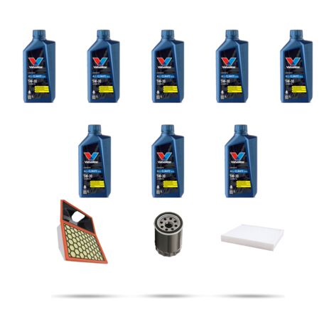 Kit tagliando 3 FILTRI e 8L OLIO compatibile con Iveco Daily IV 40C 14 3.0 CNG 100kw dal 2009
