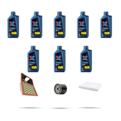 Kit tagliando 3 FILTRI e 8L OLIO compatibile con Iveco Daily V 40C 14 3.0 CNG 100kw dal 2011