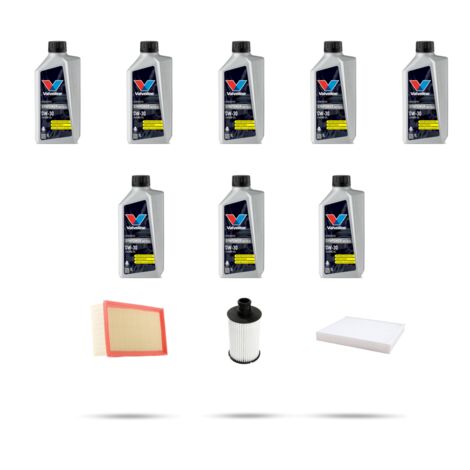 Kit tagliando 3 FILTRI e 8L OLIO compatibile con Land Rover Discovery 5-LR5 3.0 V6 250kw dal 2016