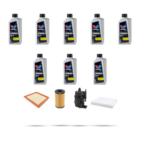 Kit tagliando 3 FILTRI e 8L OLIO compatibile con Land Rover Sport II (LW,L494) 5.0 V8 386kw dal 2017