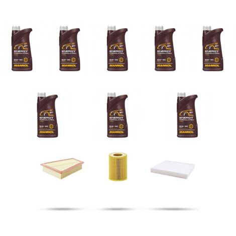 Kit tagliando 3 FILTRI e 8L OLIO compatibile con Land Rover Velar (L560) 3.0 D300 221kw dal 2017