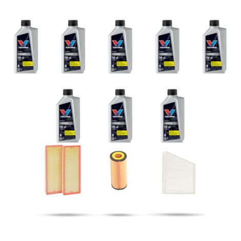 Kit tagliando 3 FILTRI e 8L OLIO compatibile con Mercedes Classe E (w211,S211) E320 165kw dal 2002