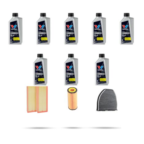 Kit tagliando 3 FILTRI e 8L OLIO compatibile con Mercedes Classe E (w212) 350 cgi 215kw dal 2009