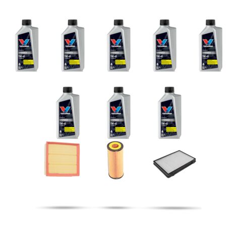 Kit tagliando 3 FILTRI e 8L OLIO compatibile con Mercedes Classe M (W163) 320 160kw Dal 1997