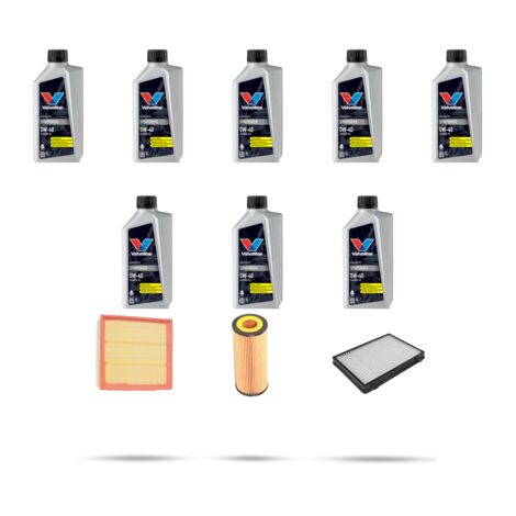 Kit tagliando 3 FILTRI e 8L OLIO compatibile con Mercedes Classe M (W163) 350 173kw Dal 2003