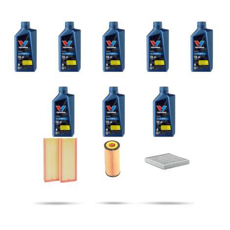 Kit tagliando 3 FILTRI e 8L OLIO compatibile con Mercedes Classe SLK (R171) 350 200kw Dal 2004
