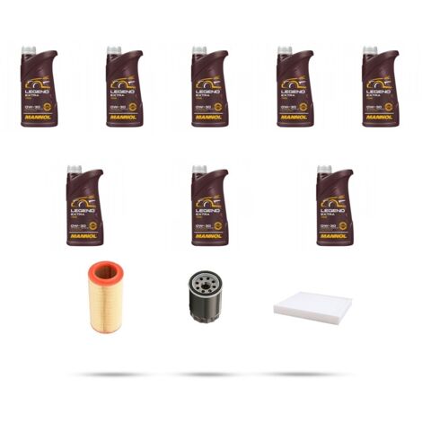Kit tagliando 3 FILTRI e 8L OLIO compatibile con Peugeot Boxer III 2.2 BlueHDI 103kw dal 2019