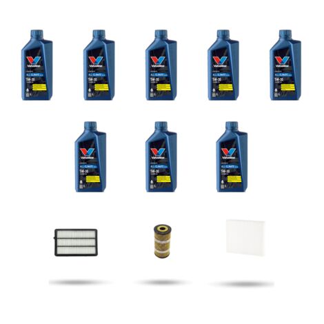 Kit tagliando 3 FILTRI e 8L OLIO compatibile con Renault Koleos II 2.0 Blue DCI 175 130kw dal 2016
