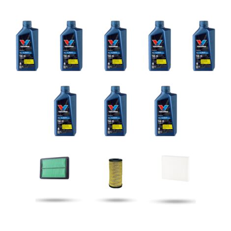 Kit tagliando 3 FILTRI e 8L OLIO compatibile con Renault Koleos II 2.0 Blue DCI 190 140kw dal 2019