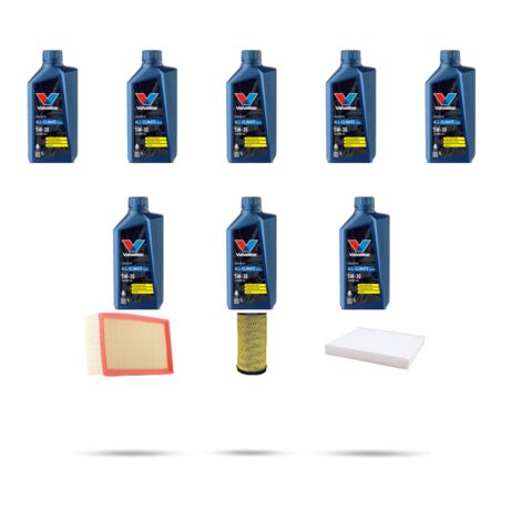 Kit tagliando 3 FILTRI e 8L OLIO compatibile con Renault Talisman 2.0 Blue Dci 118kw Dal 2019