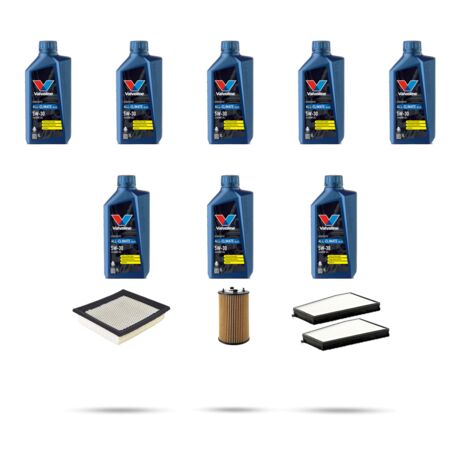 Kit tagliando 3 FILTRI e 8L OLIO compatibile con Ssangyong Actyon 2.0 110kw dal 2012