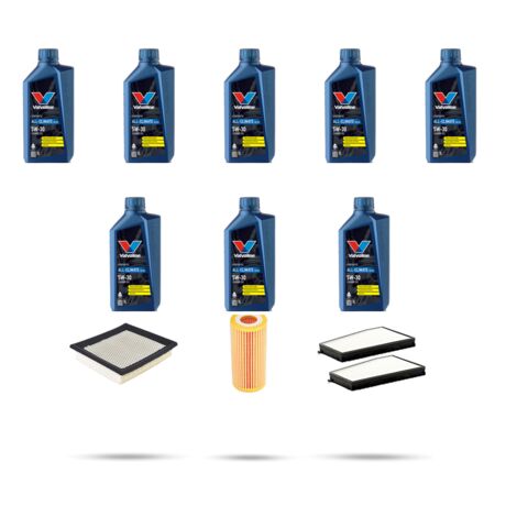 Kit tagliando 3 FILTRI e 8L OLIO compatibile con Ssangyong Actyon 2.3 110kw dal 2007