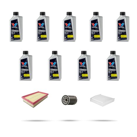 Kit tagliando 3 FILTRI e 9L OLIO compatibile con Ford Transit 2014 2.0 TDCi EcoBlue 125kw dal 2016