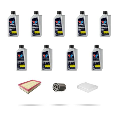 Kit tagliando 3 FILTRI e 9L OLIO compatibile con Ford Transit 2014 2.0 TDCi EcoBlue 95kw dal 2016