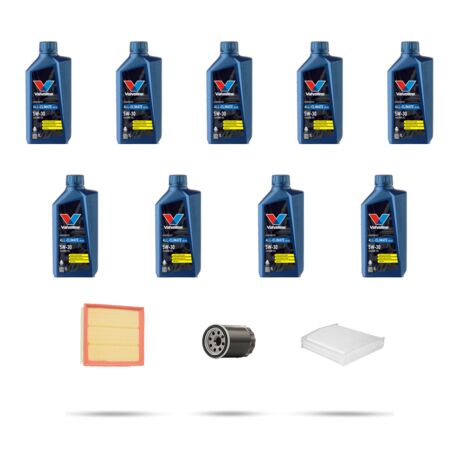 Kit tagliando 3 FILTRI e 9L OLIO compatibile con Ford Transit Custom 2.0 EcoBlue 100kw dal 2023