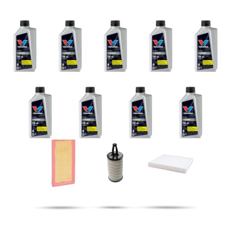 Kit tagliando 3 FILTRI e 9L OLIO compatibile con Mercedes Classe GLE (W166) 500 335kw Dal 2015