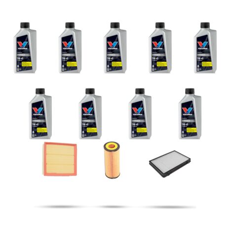Kit tagliando 3 FILTRI e 9L OLIO compatibile con Mercedes Classe M (W163) 500 215kw Dal 2001