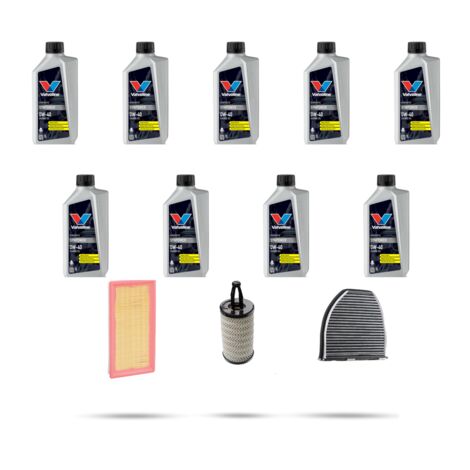 Kit tagliando 3 FILTRI e 9L OLIO compatibile con Mercedes E Coupe Cabrio (A207,C207) 500 300kw dal 2011