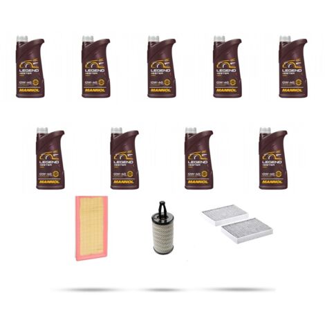 Kit tagliando 3 FILTRI e 9L OLIO compatibile con Mercedes GL , GLS (X166) GL 500 BlueEfficiency 320kw dal 2012