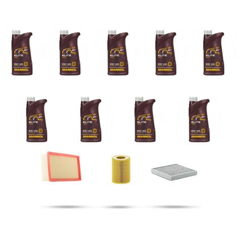 Kit tagliando 3 FILTRI e 9L OLIO compatibile con Porsche Cayenne II (958) 4.2 GTS 309Kw dal 2012