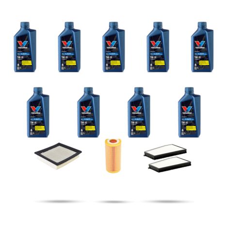 Kit tagliando 3 FILTRI e 9L OLIO compatibile con Ssangyong Kyron 2.3 110kw dal 2010