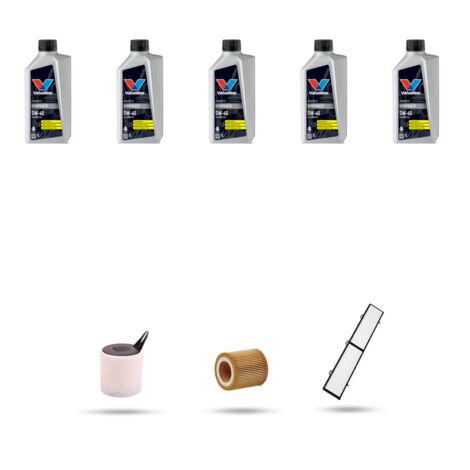 Kit tagliando 3 FILTRIe 5L OLIO compatibile con Bmw serie 3 (E90,E91,E92,E93) 320i 125kw dal 2006