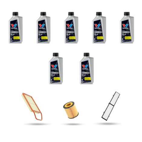 Kit tagliando 3 FILTRIe 7L OLIO compatibile con Bmw Serie 1 (E81,E82,E87,E88) 135i 240kw dal 2007