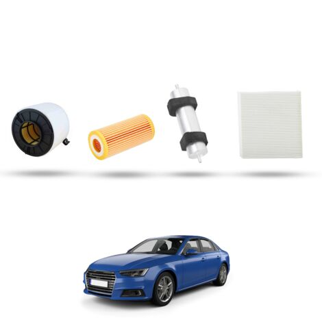 Kit Tagliando 4 filtri compatibile con Audi A4 (B9) 3.0 tdi 160kw dal 2015