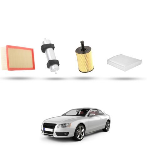 Kit Tagliando 4 filtri compatibile con Audi A5 (8T3,8F7,8TA) 2.0 tdi 100kw dal 2009