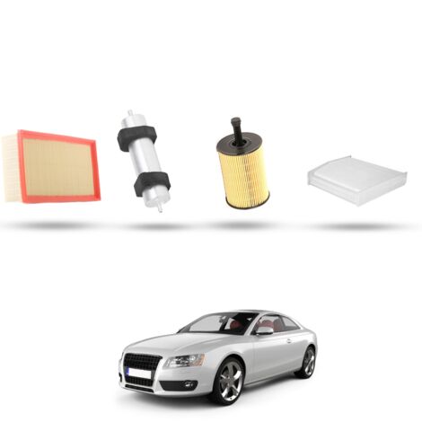 Kit Tagliando 4 filtri compatibile con Audi A5 (8T3,8F7,8TA) 2.0 tdi 105kw dal 2009