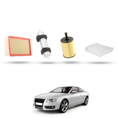 Kit Tagliando 4 filtri compatibile con Audi A5 (8T3,8F7,8TA) 2.0 tdi 120kw dal 2008