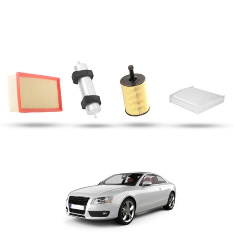Kit Tagliando 4 filtri compatibile con Audi A5 (8T3,8F7,8TA) 2.0 tdi 125kw dal 2008