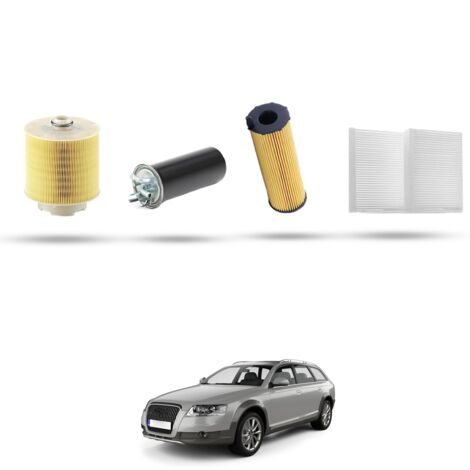 Kit Tagliando 4 filtri compatibile con Audi ALLROAD II (4FH) 2.7 TDI 120kw dal 2006