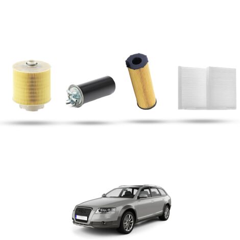 Kit Tagliando 4 filtri compatibile con Audi ALLROAD II (4FH) 2.7 TDI 140kw dal 2008