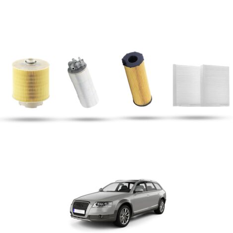 Kit Tagliando 4 filtri compatibile con Audi ALLROAD II (4FH) 3.0 TDI 171kw dal 2006