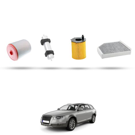 Kit Tagliando 4 filtri compatibile con Audi ALLROAD III (4GH) 3.0 TDI 150kw dal 2012
