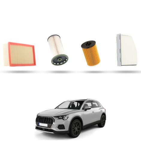 Kit Tagliando 4 filtri compatibile con Audi Q3 (8UB,8UG) 2.0 tdi 135kw dal 2014