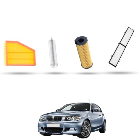 Kit Tagliando 4 filtri compatibile con Bmw serie 1 (E81,E82,E87,E88) 118d 100kw dal 2009