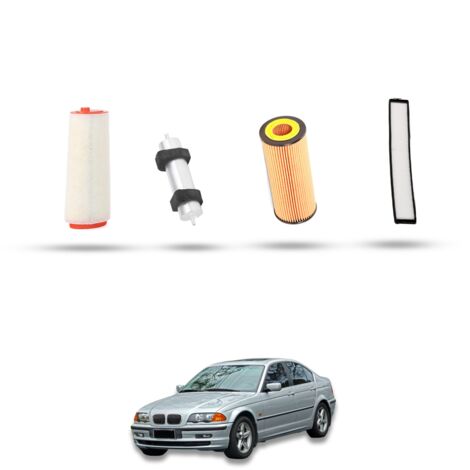 Kit Tagliando 4 filtri compatibile con BMW Serie 3 (E46) 320d 110kw dal 2001