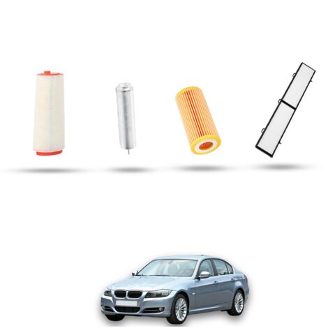 Kit Tagliando 4 filtri compatibile con BMW Serie 3 (E90,E91,E92,E93) 330d 155kw dal 2005