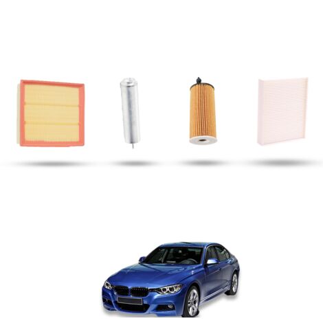 Kit Tagliando 4 filtri compatibile con BMW Serie 3 (F30, F80,F31) 318d 105kw dal 2012