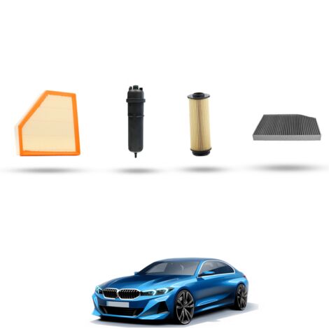 Kit Tagliando 4 filtri compatibile con BMW Serie 3 (G20, G21,G80) 330d hybrid 210kw dal 2020
