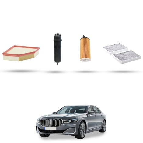 Kit tagliando 4 filtri compatibile con Bmw serie 7 (G11,G12) 725d 155kw dal 2017