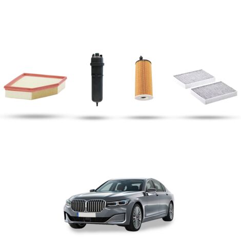 Kit tagliando 4 filtri compatibile con Bmw serie 7 (G11,G12) 725d 170kw dal 2016