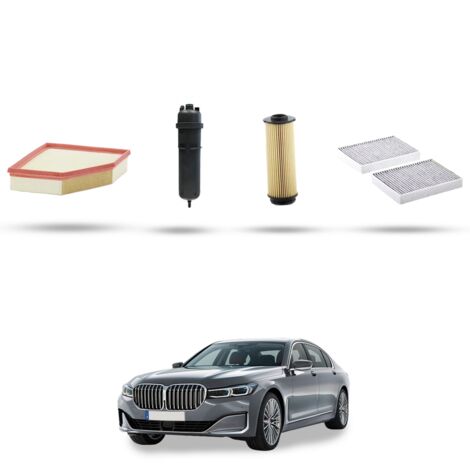 Kit tagliando 4 filtri compatibile con Bmw serie 7 (G11,G12) 730d 195kw dal 2015