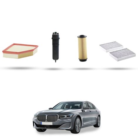 Kit tagliando 4 filtri compatibile con Bmw serie 7 (G11,G12) 730d 210kw dal 2020